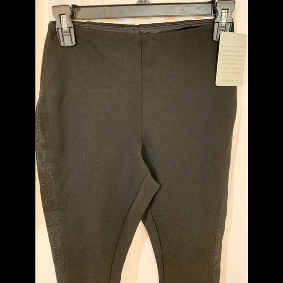 NEW $88 Lysse Eclipse High Waist Lace Panel Leggings‎ in Black [SZ XS ] - Picture 3 of 8